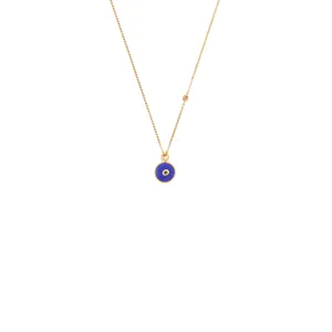 Blue Evil Eye Charm Necklace