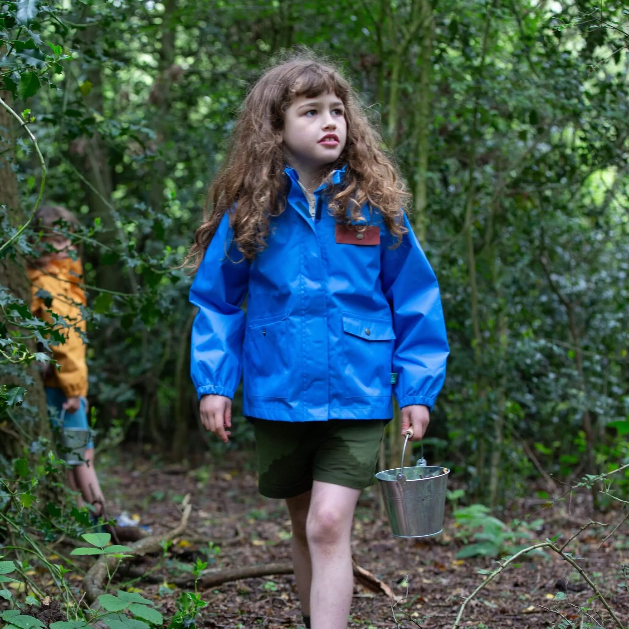 Blue Recycled Waterproof Parka Raincoat