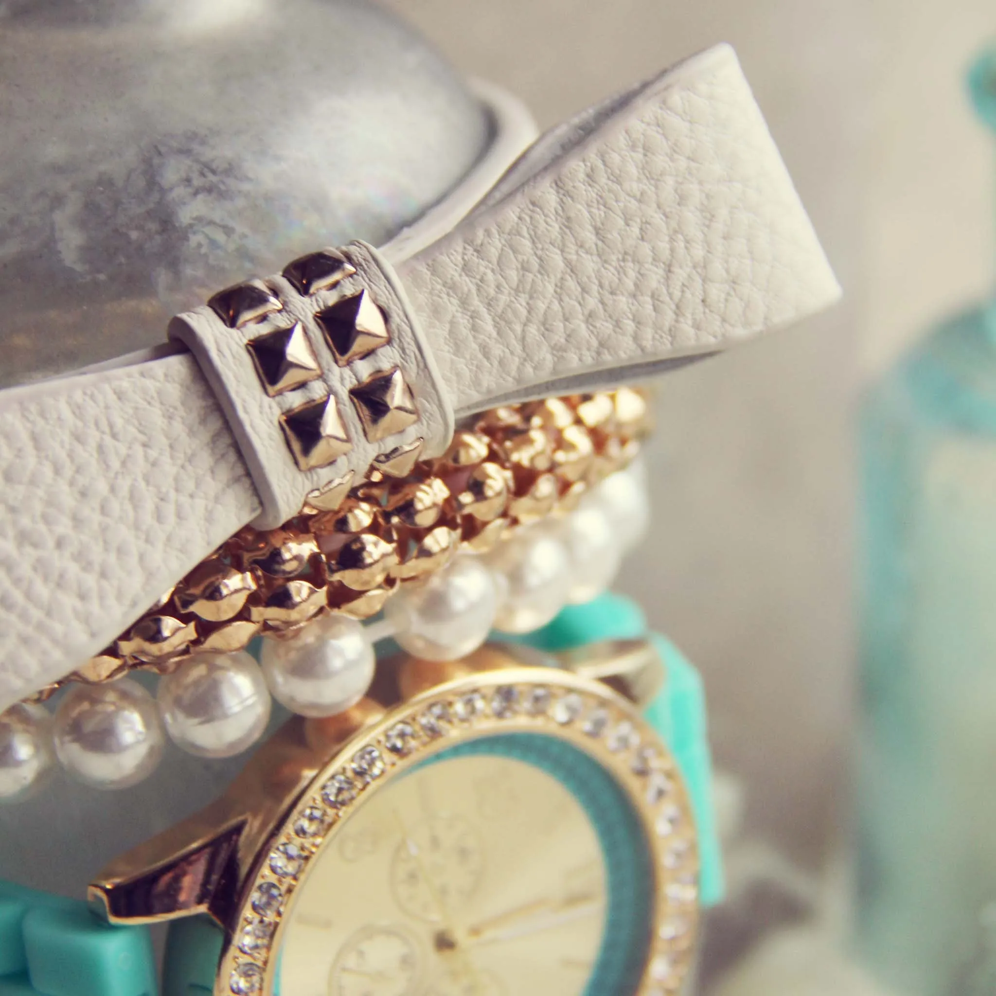Bohemian Bangles Watch in Mint