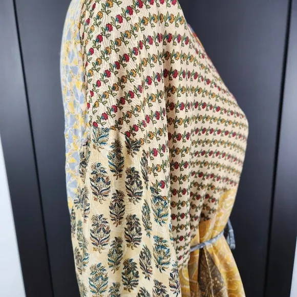 Bohemian Kimono Robe Eco-Friendly Guru For Life Midi Length OS