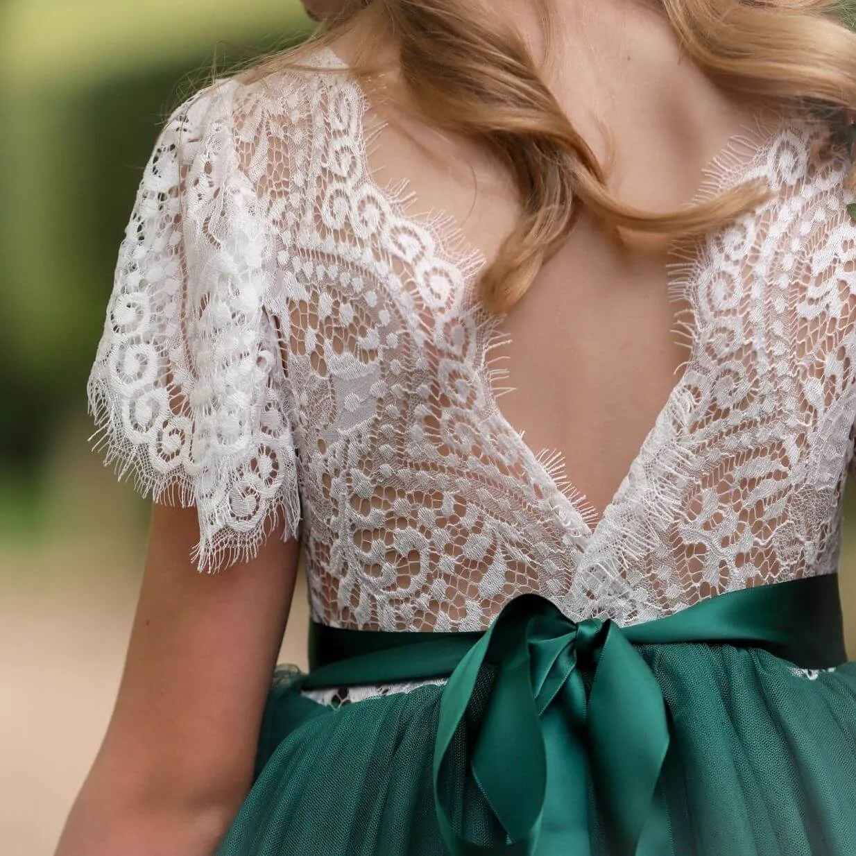 Bohemian Princess Dress - Hunter Green