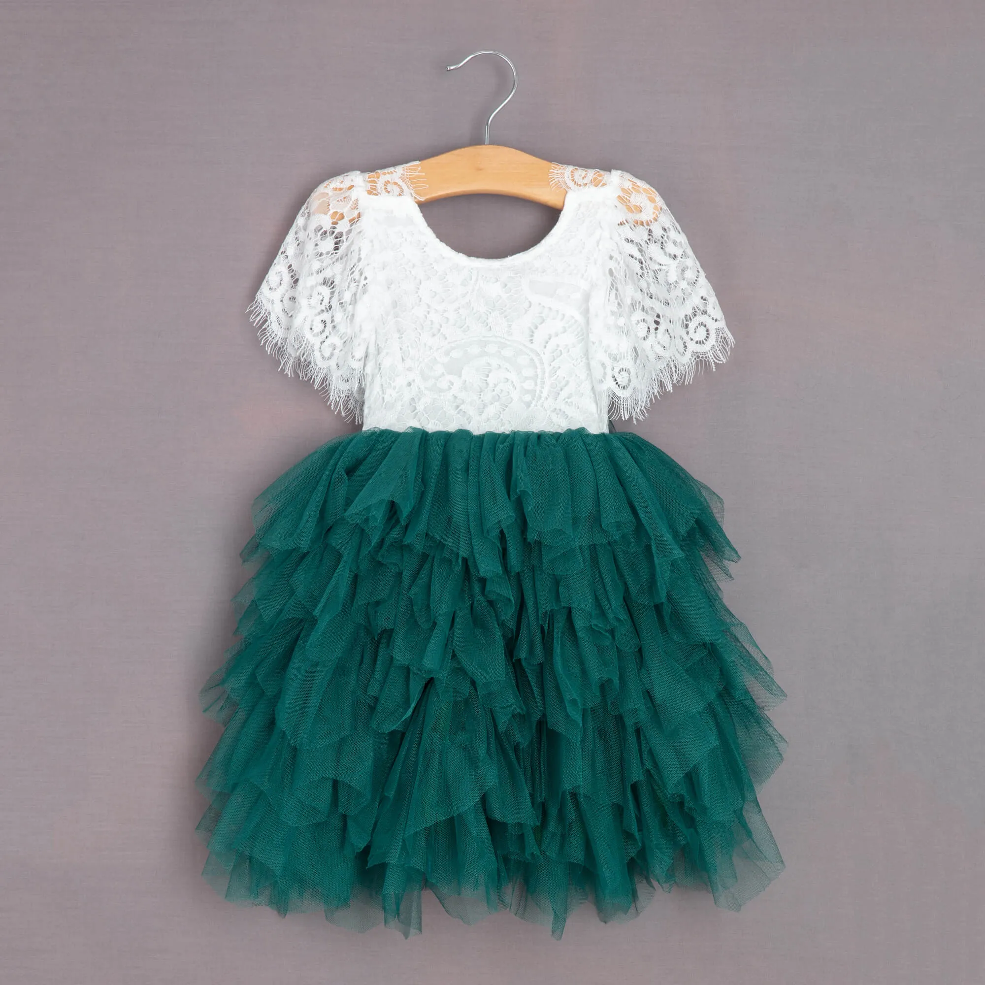Bohemian Princess Dress - Hunter Green