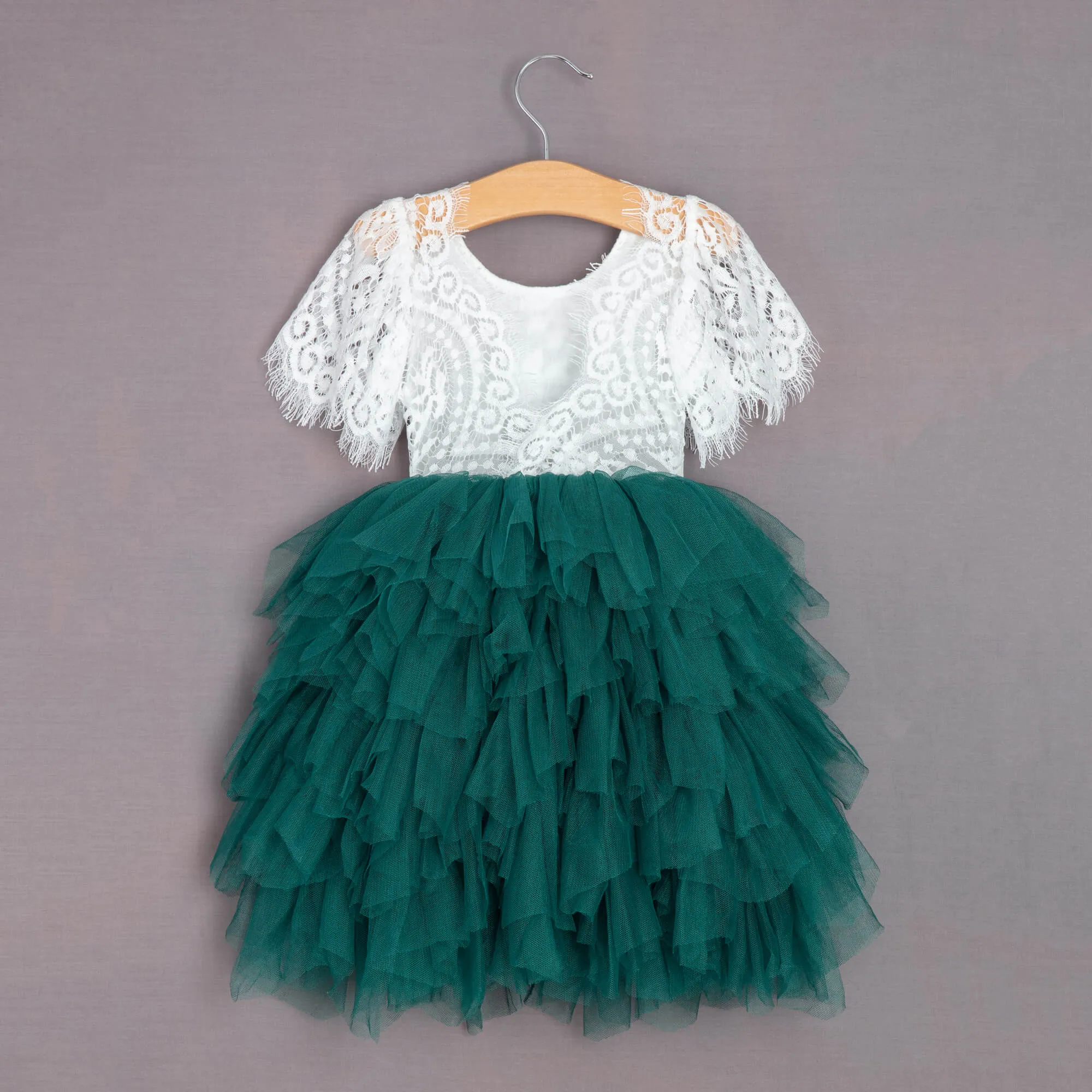 Bohemian Princess Dress - Hunter Green