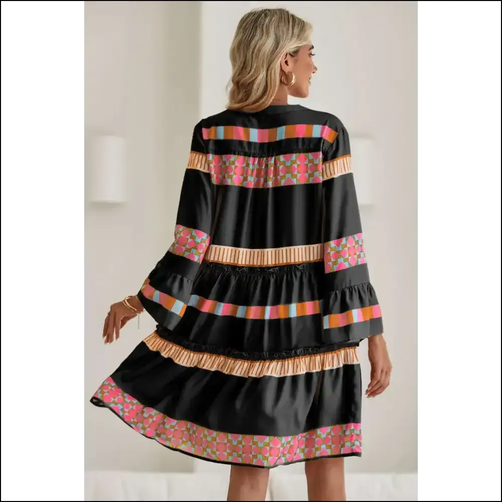 Boho Black Geometric Dress: an Experience ! Needful Things 🖤💀