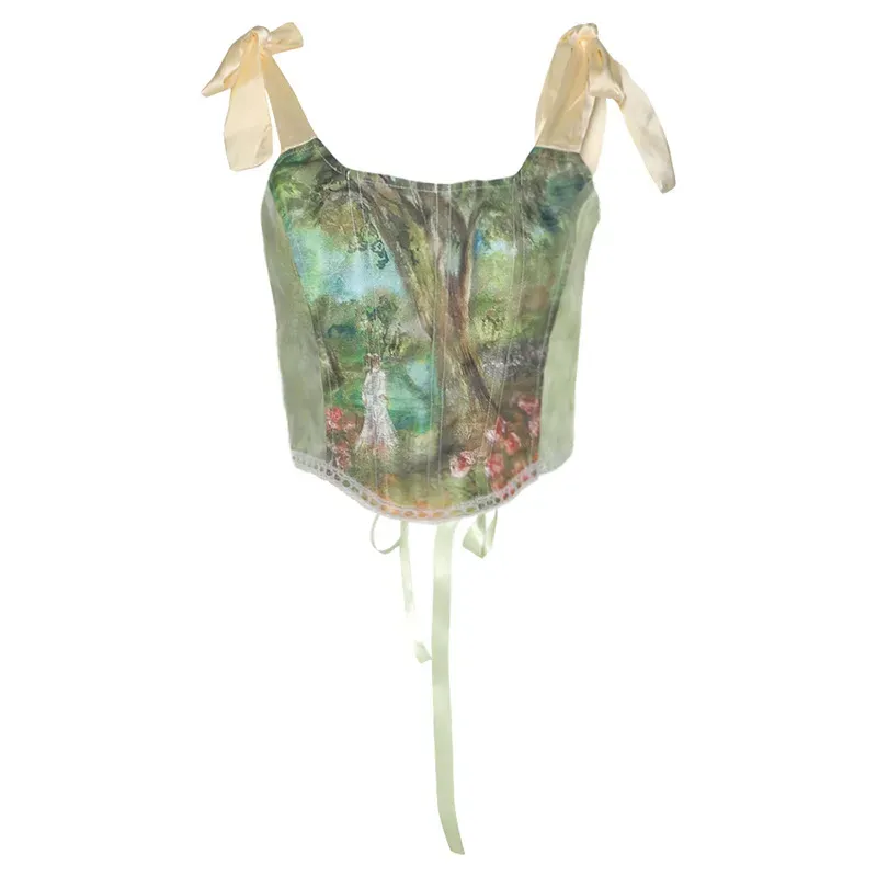 Boho Bliss Tie-Back Crop Top