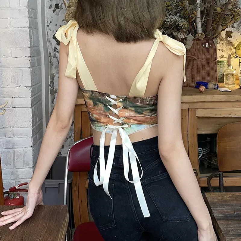 Boho Bliss Tie-Back Crop Top