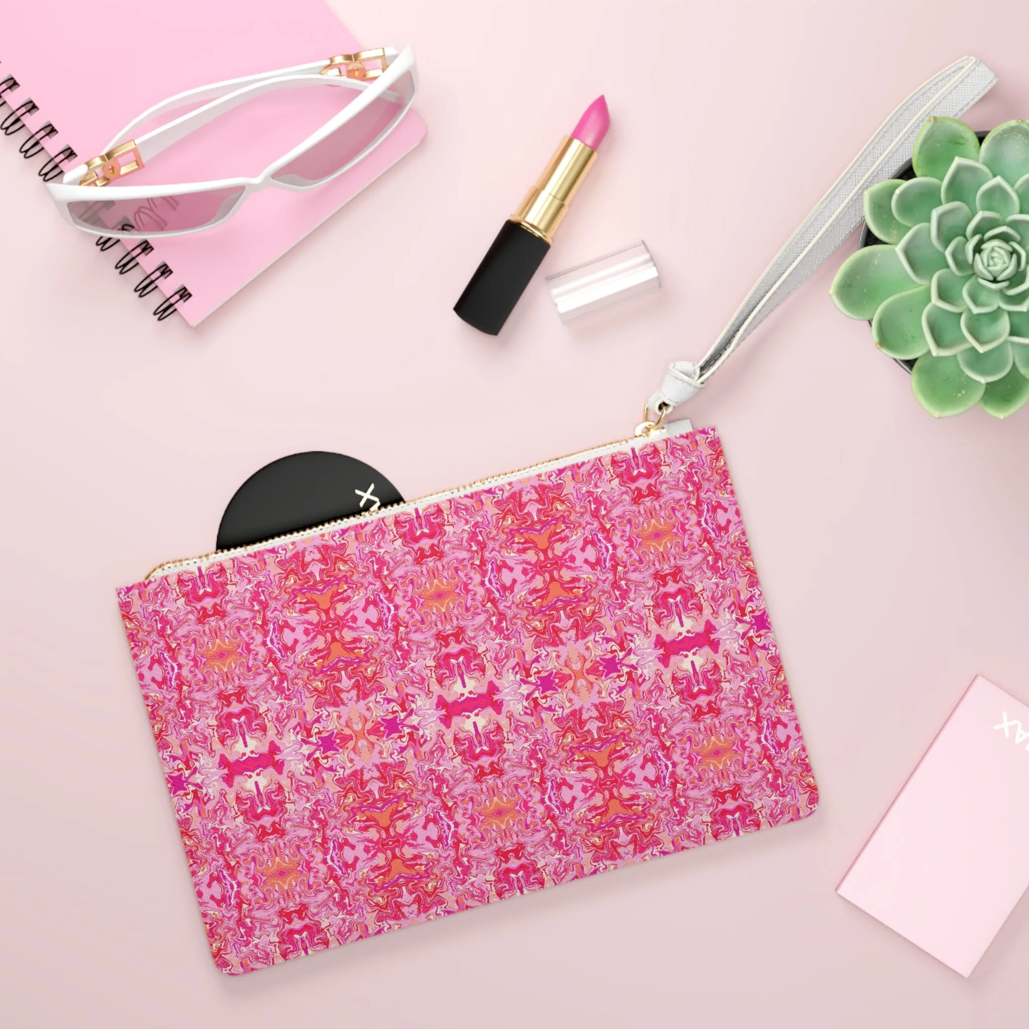 Boho Bougainvillea Garden Vegan Clutch