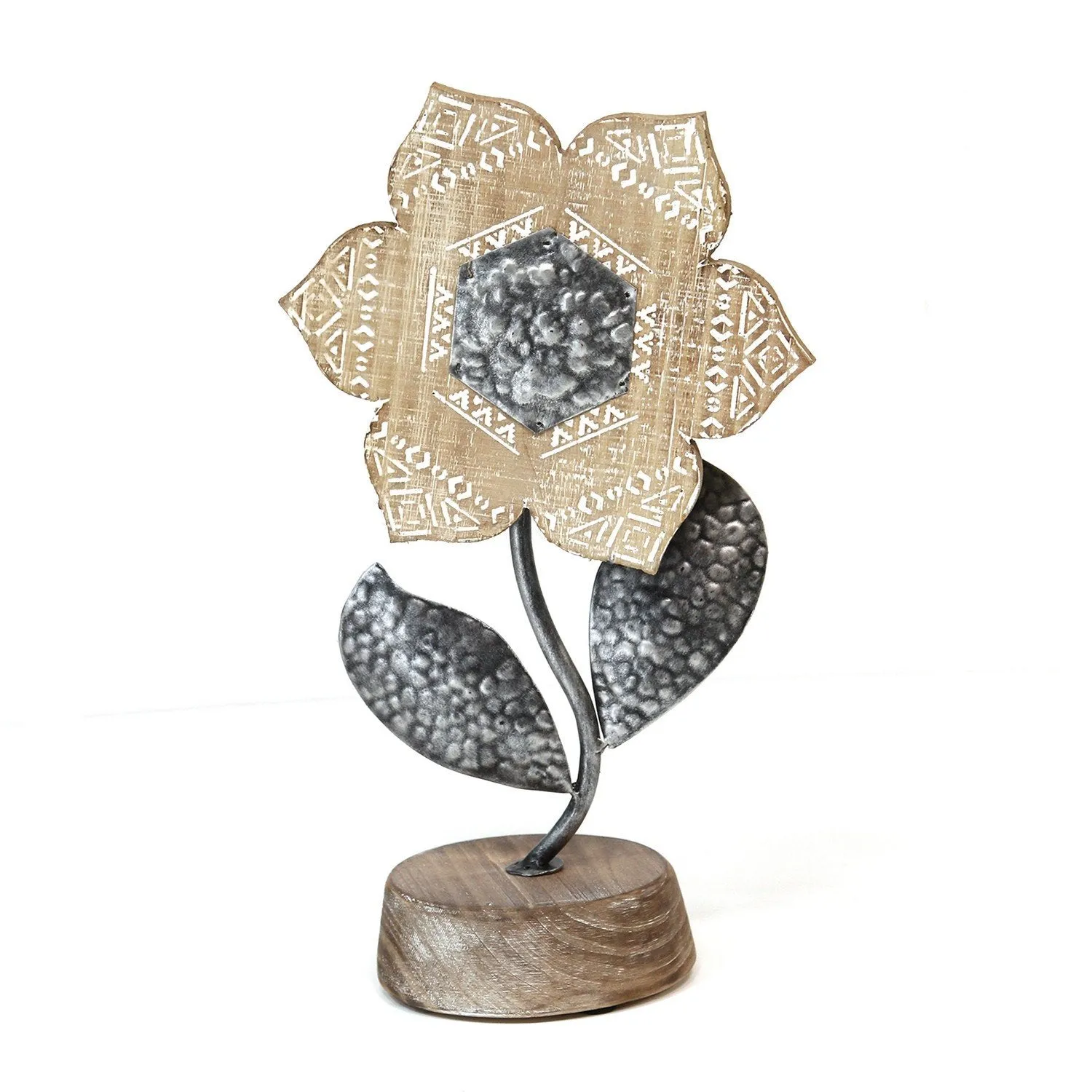 Boho Metal Table Top Flower