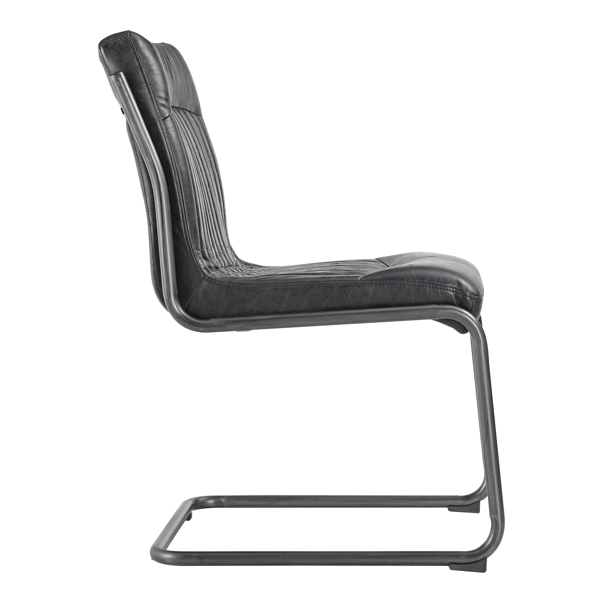 Bold Iron & Distressed Leather Dining Duo