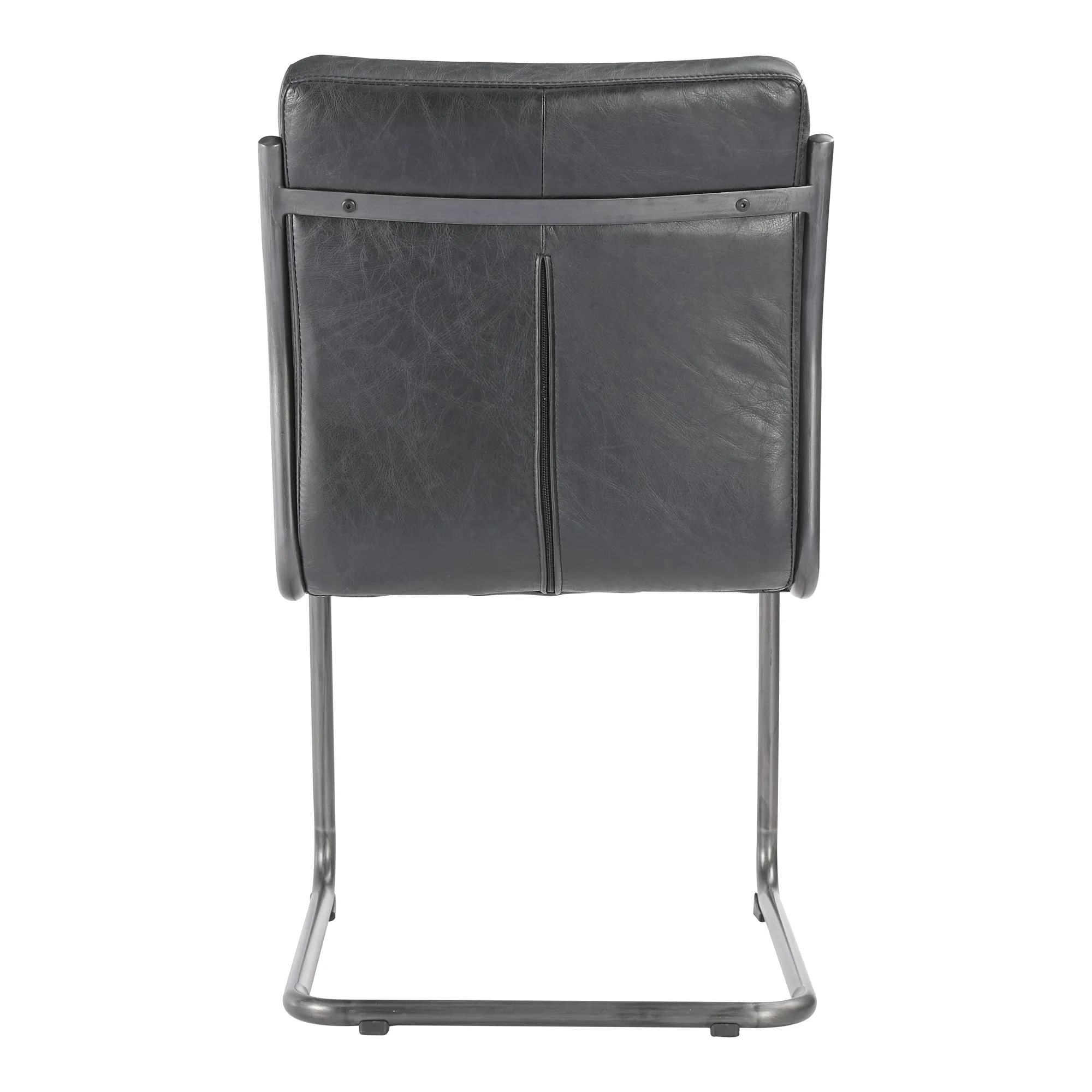 Bold Iron & Distressed Leather Dining Duo