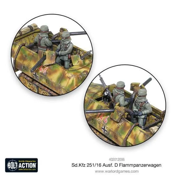 Bolt Action Flammpanzerwagen Sd.Kfz 251/16 Ausf D (Plastic)