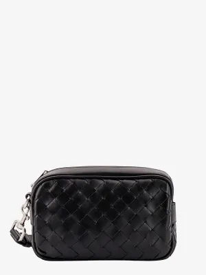 Bottega Veneta Leather Shoulder Bag With Intrecciato Motif