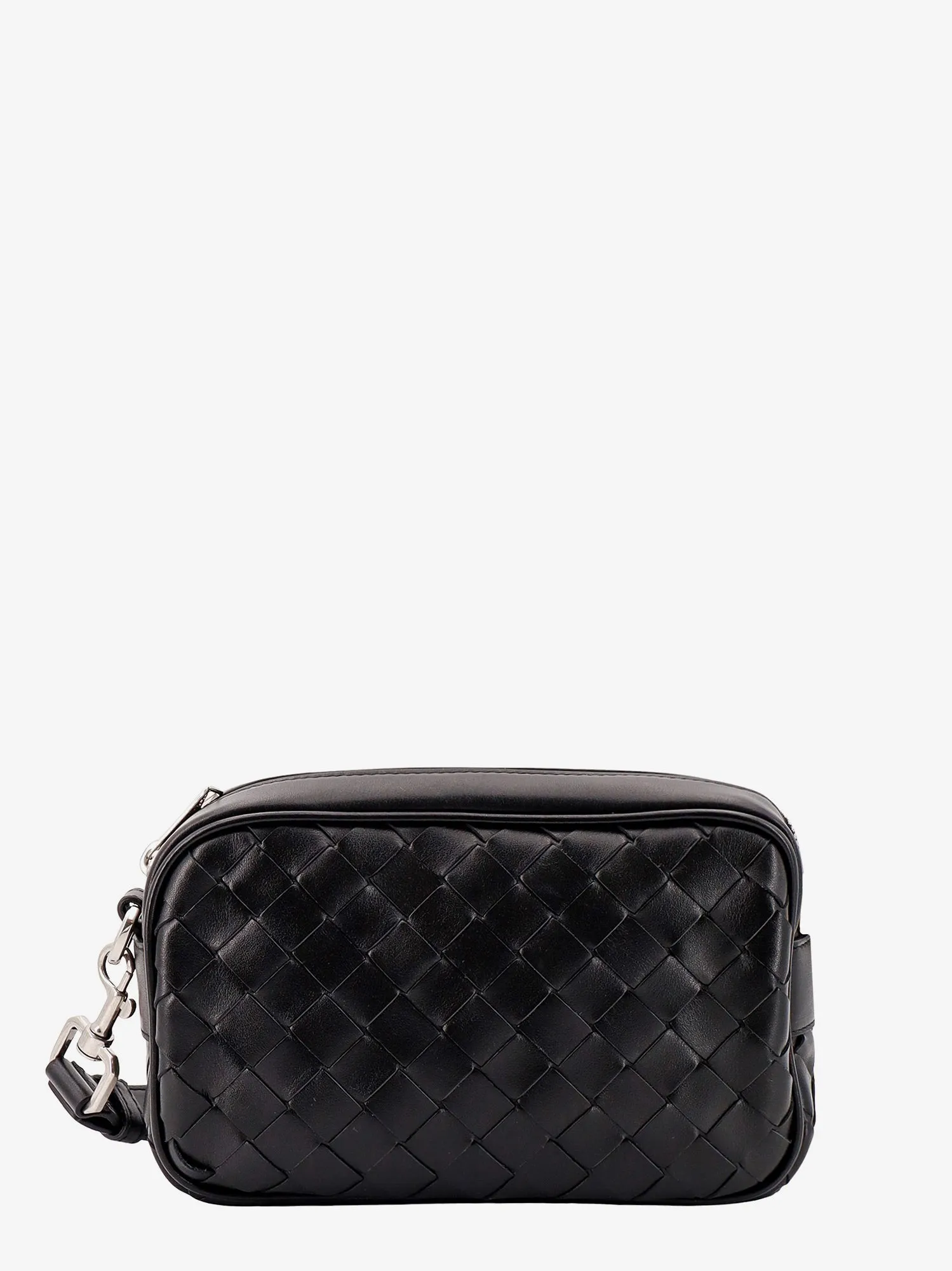 Bottega Veneta Leather Shoulder Bag With Intrecciato Motif