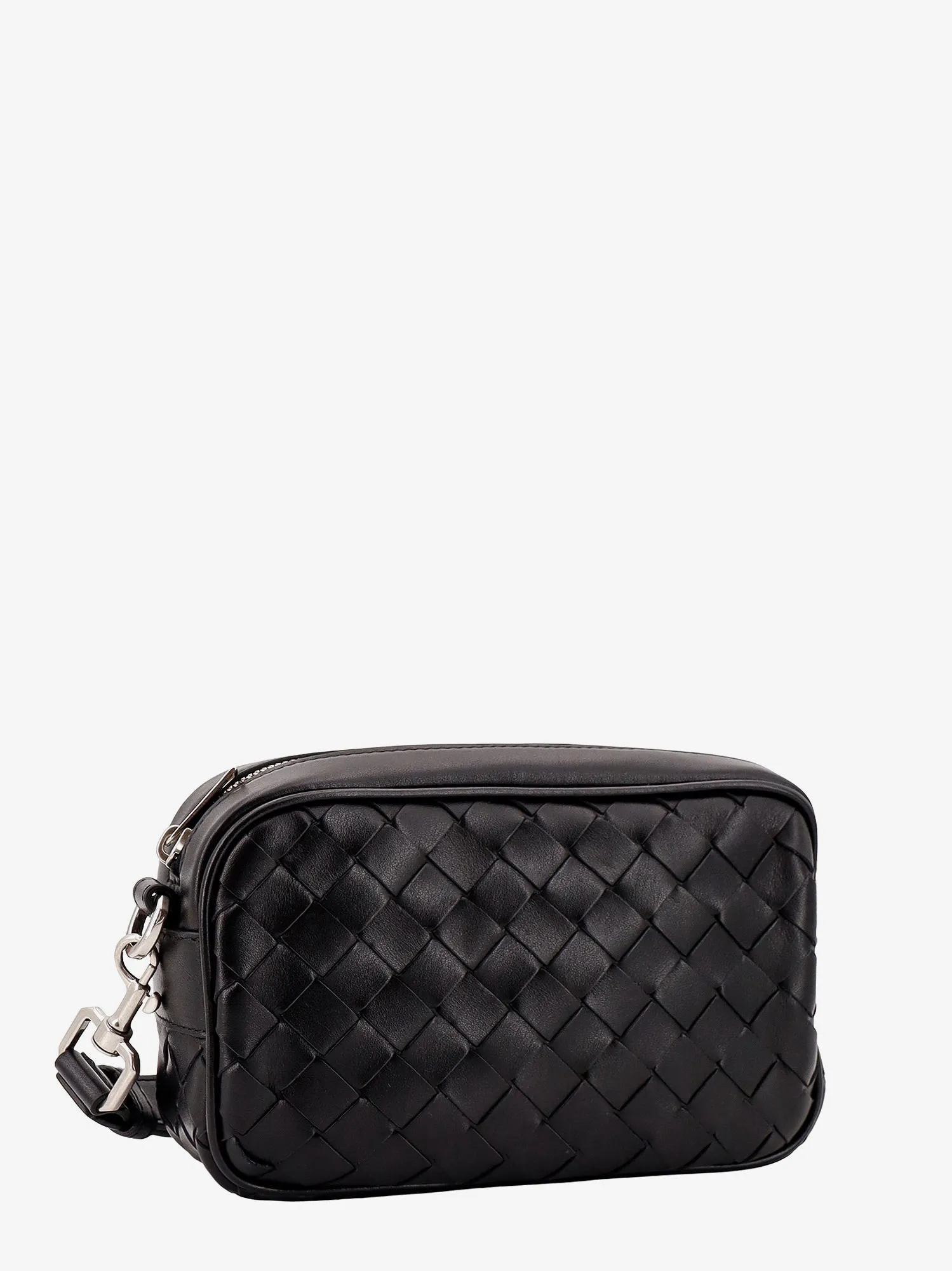 Bottega Veneta Leather Shoulder Bag With Intrecciato Motif