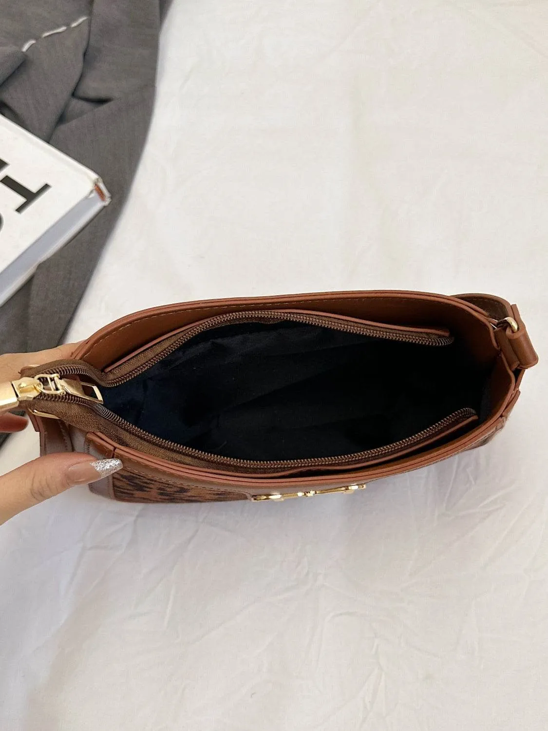 Bow Leopard Handbag