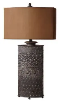 Bronze Finish Metal Lamp Shakia