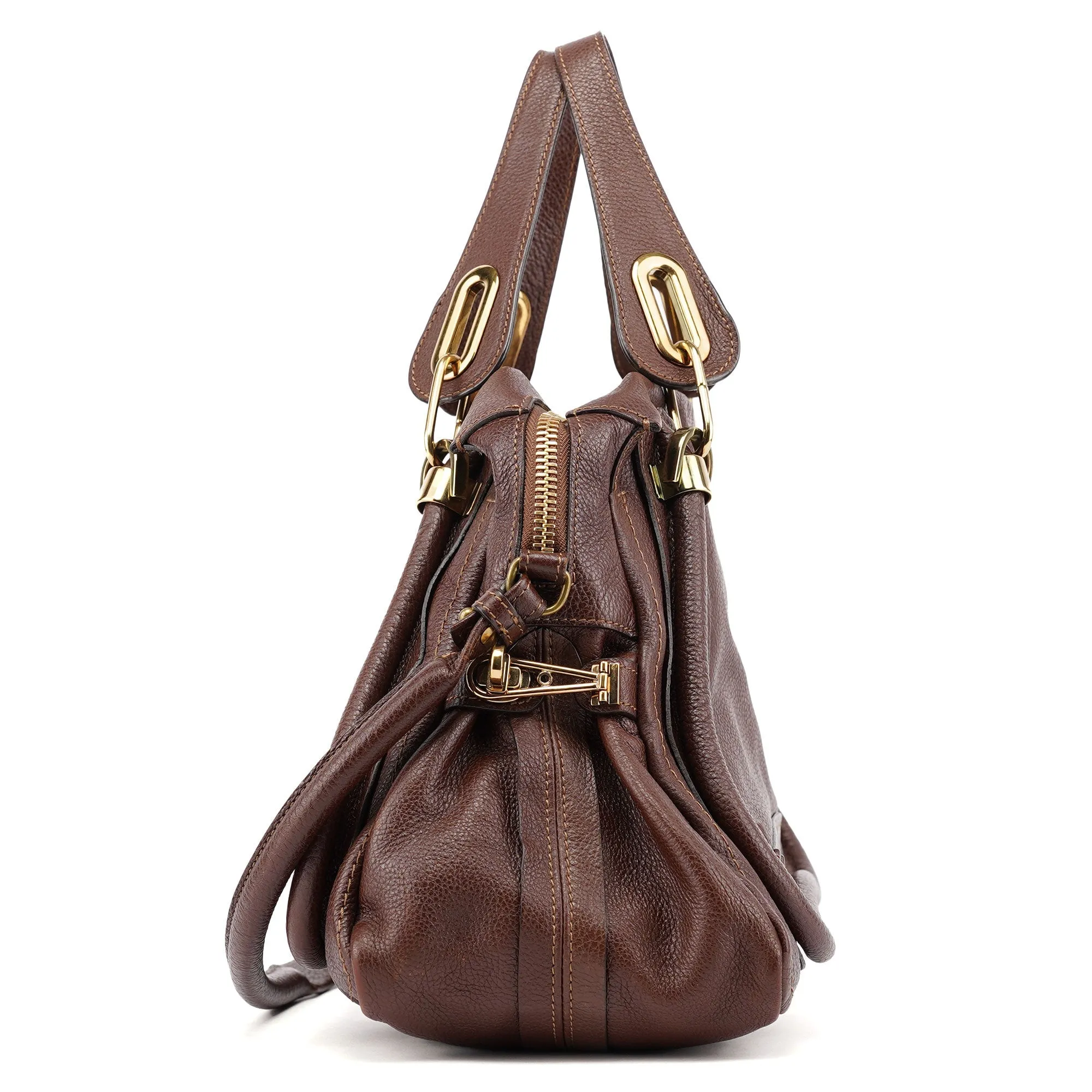 Brown Leather Paraty 2-Way Shoulder Bag