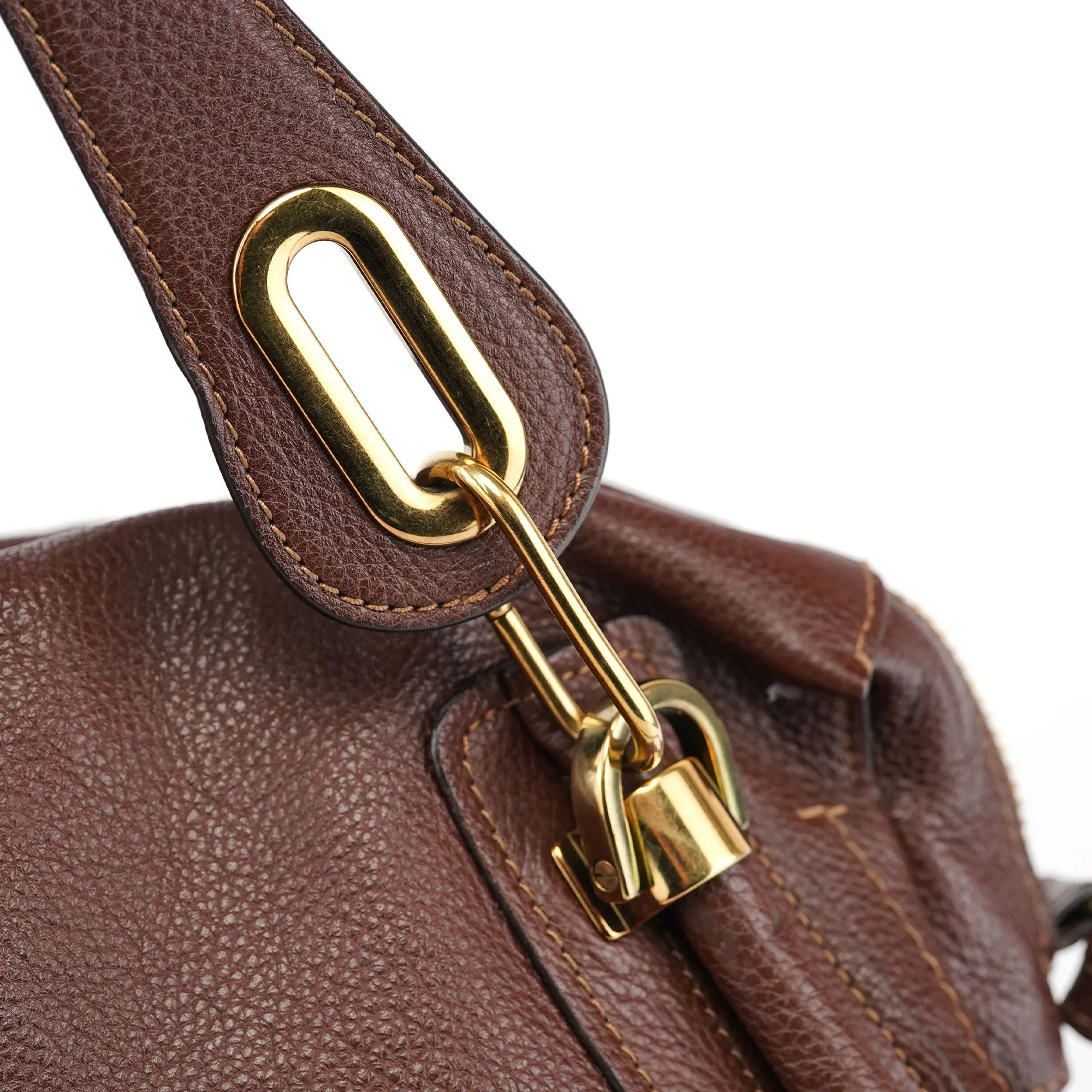 Brown Leather Paraty 2-Way Shoulder Bag