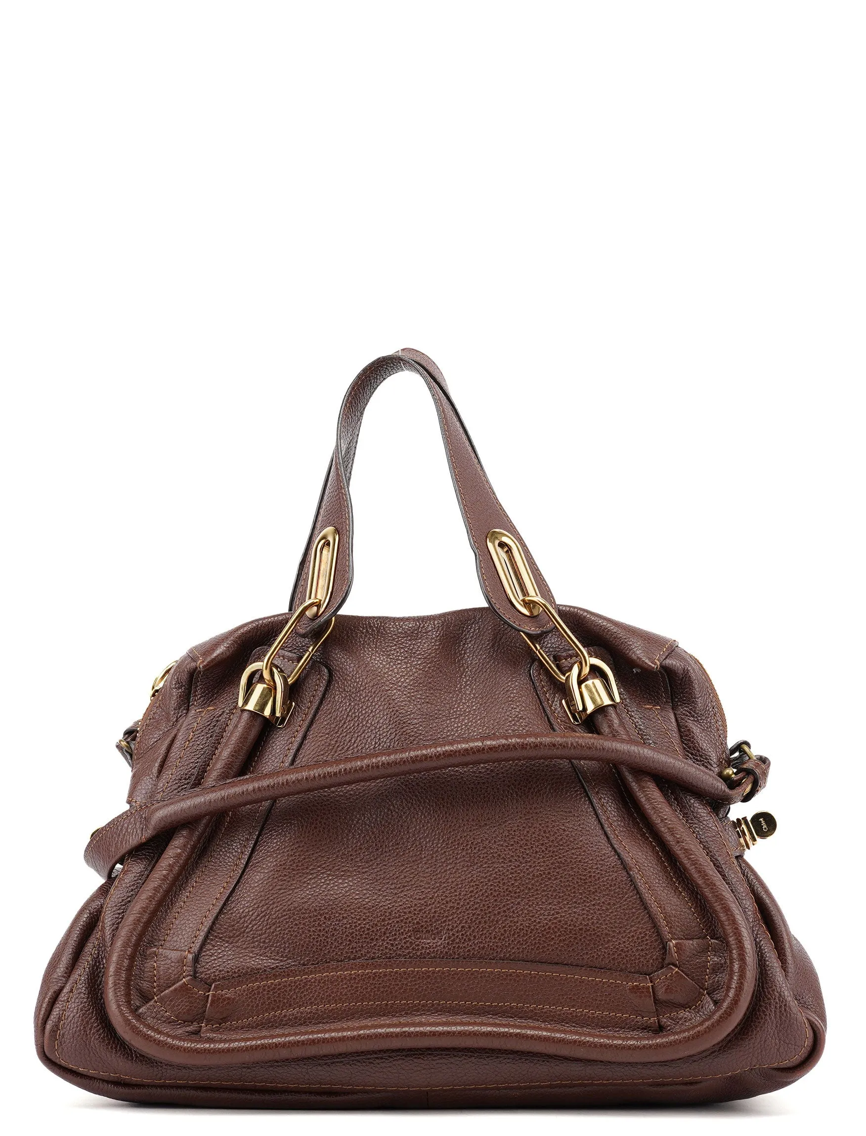 Brown Leather Paraty 2-Way Shoulder Bag