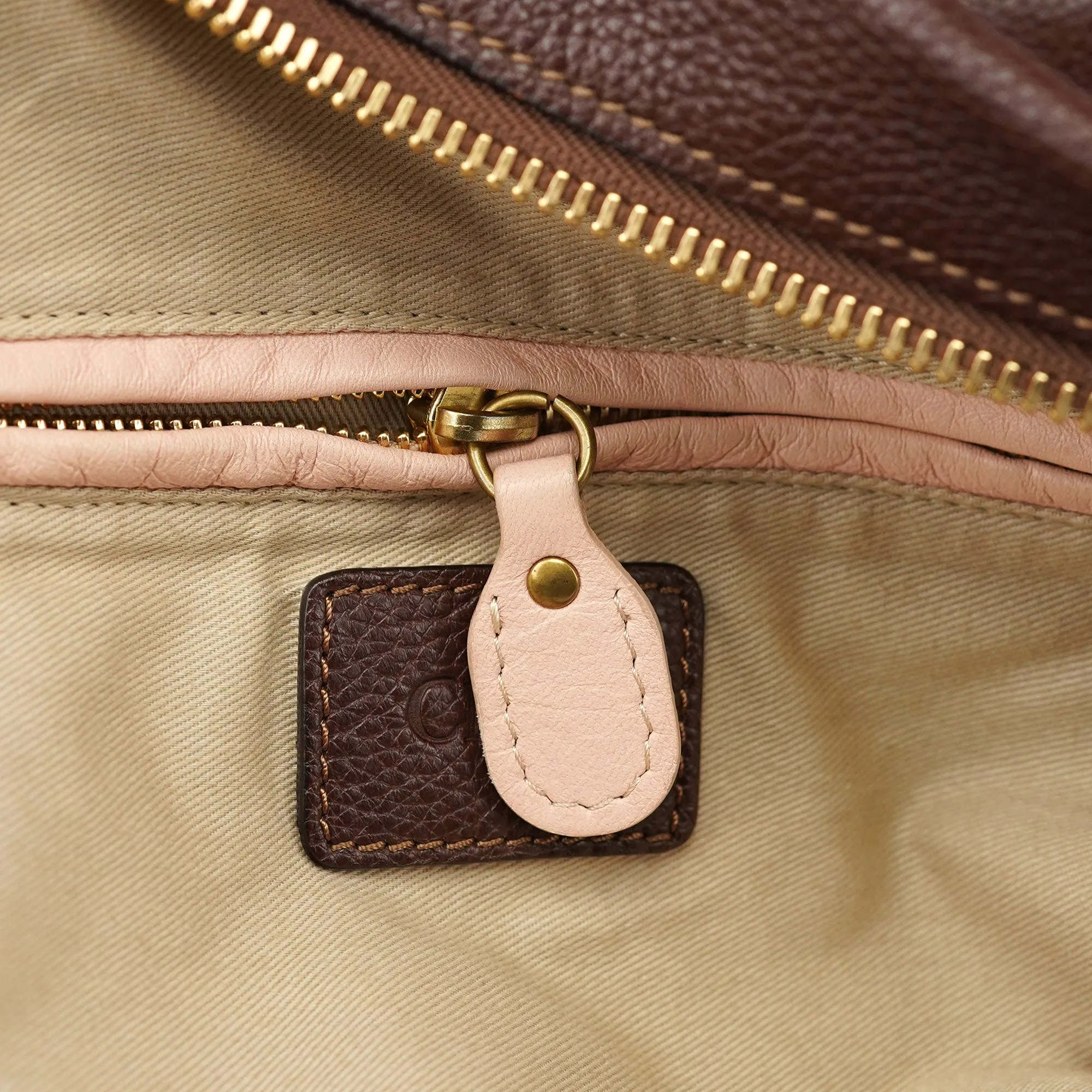 Brown Leather Paraty 2-Way Shoulder Bag