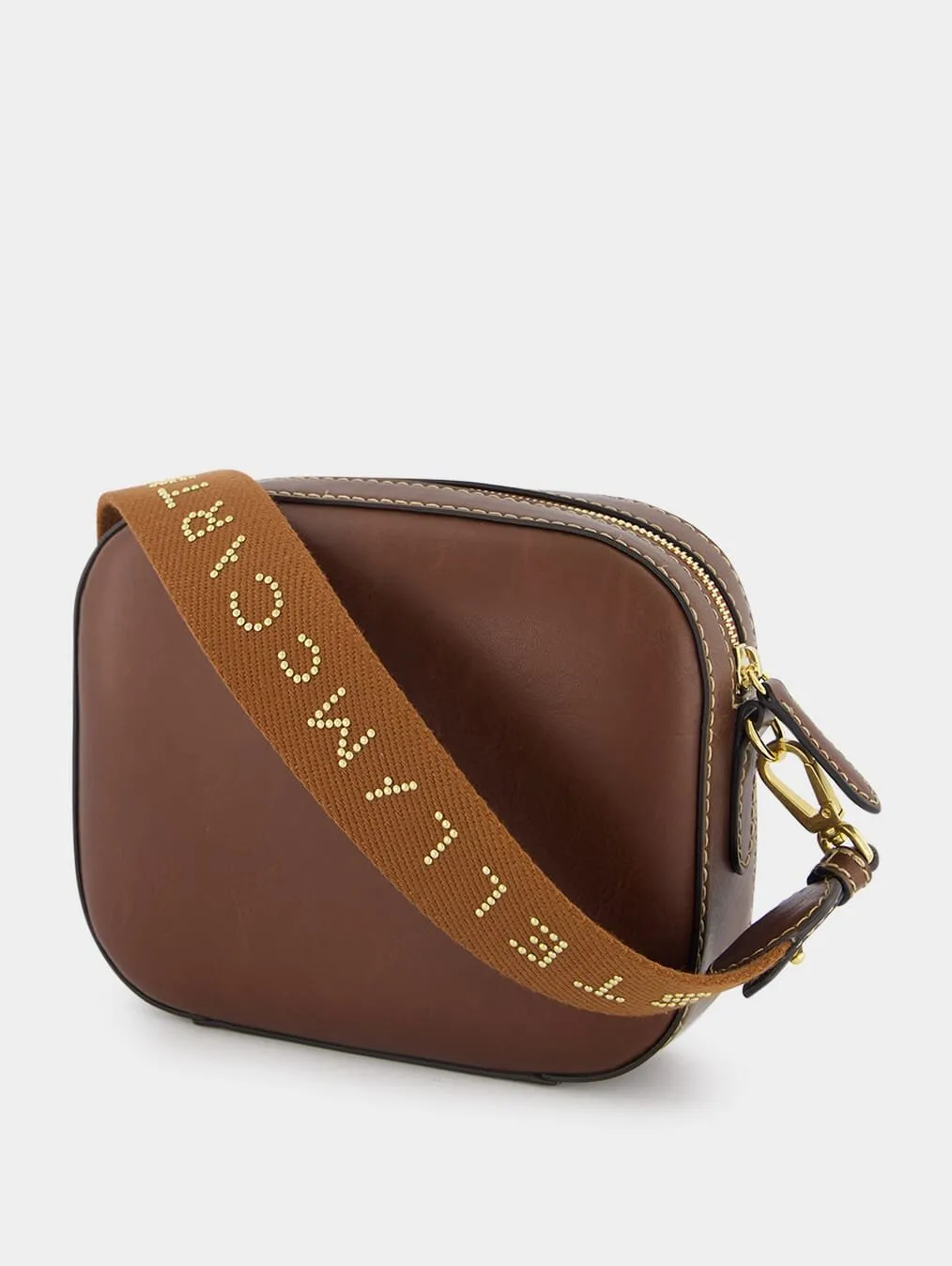Brown Logo Mini Camera Bag