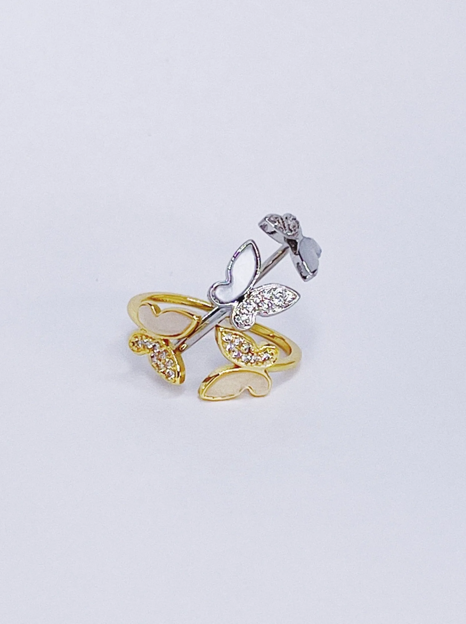 Butterfly Crystal   Stone Ring