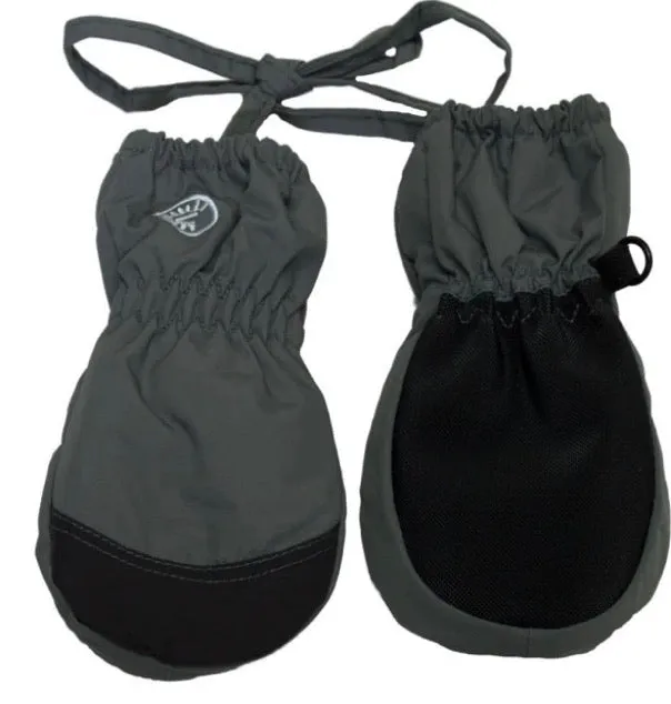 Calikids Baby Waterproof Winter Mittens in Grey: Size 6m to 24m