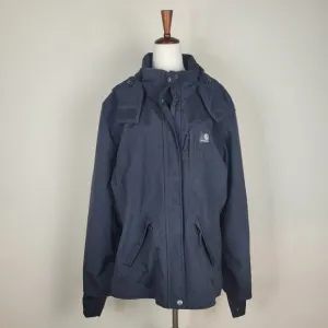 Carhartt Jacket Womens Large Black Waterproof Breathable Workwear Outdoor WJ002