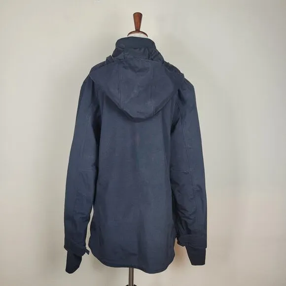 Carhartt Jacket Womens Large Black Waterproof Breathable Workwear Outdoor WJ002