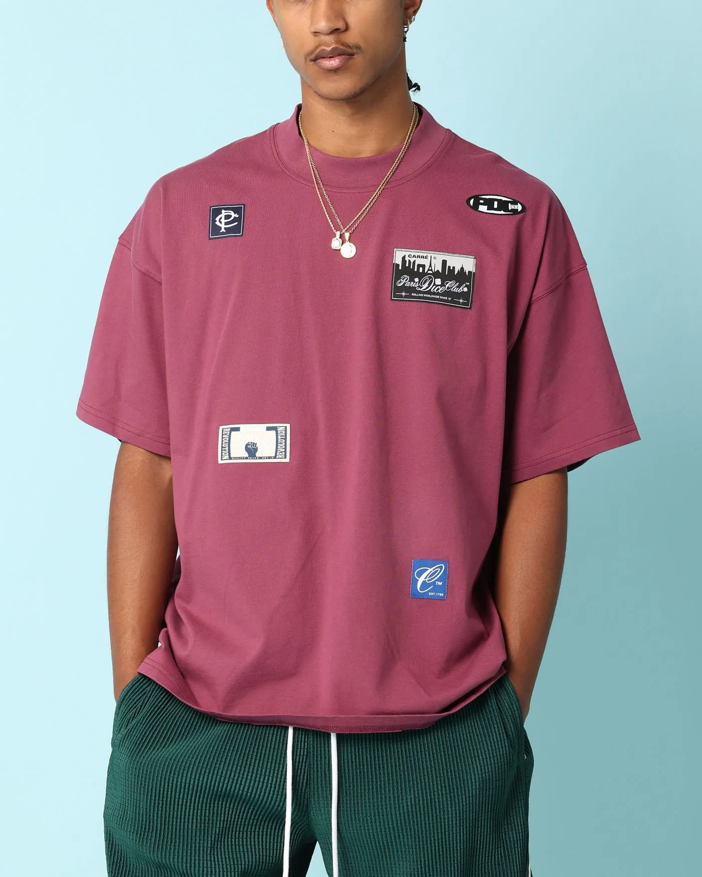 Carré Patchwork Oversized T-Shirt Port