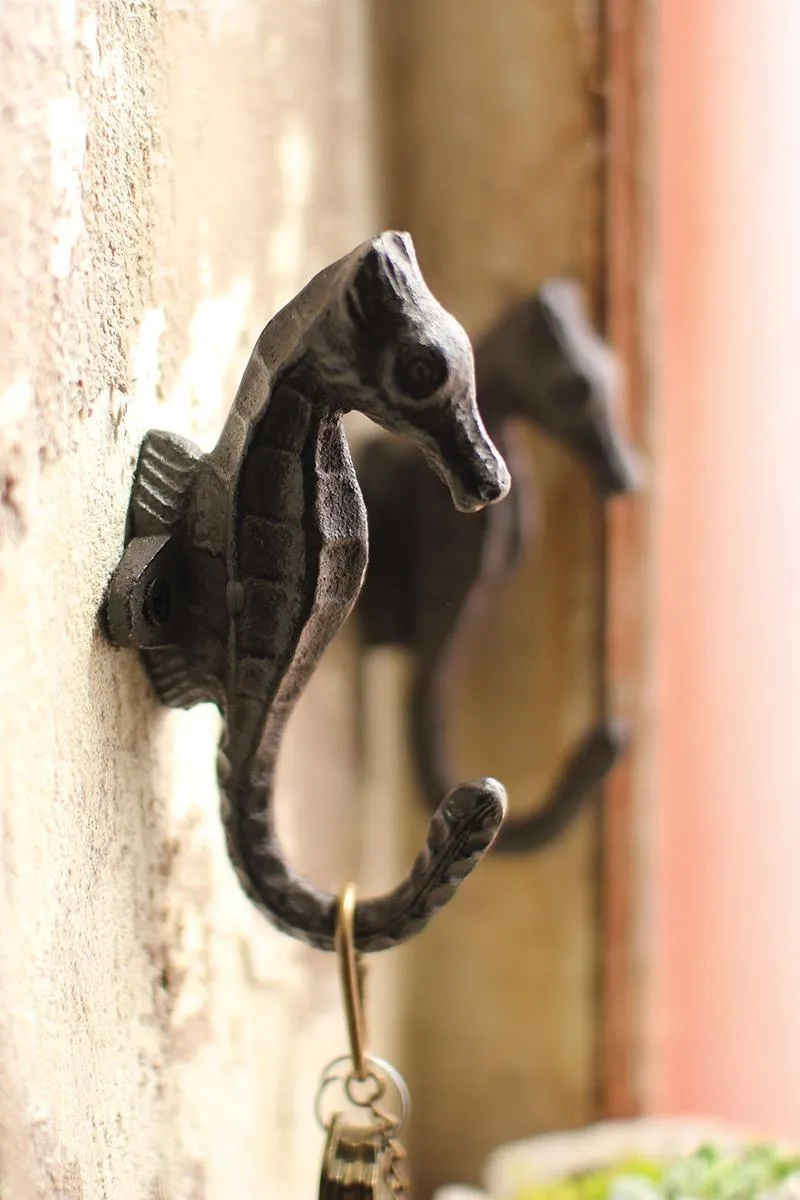 Cast Iron Sea Horse Hook (Pack of 4)