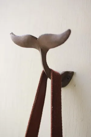 Cast Iron Whale Tail Wall Hook (Pack of 4)