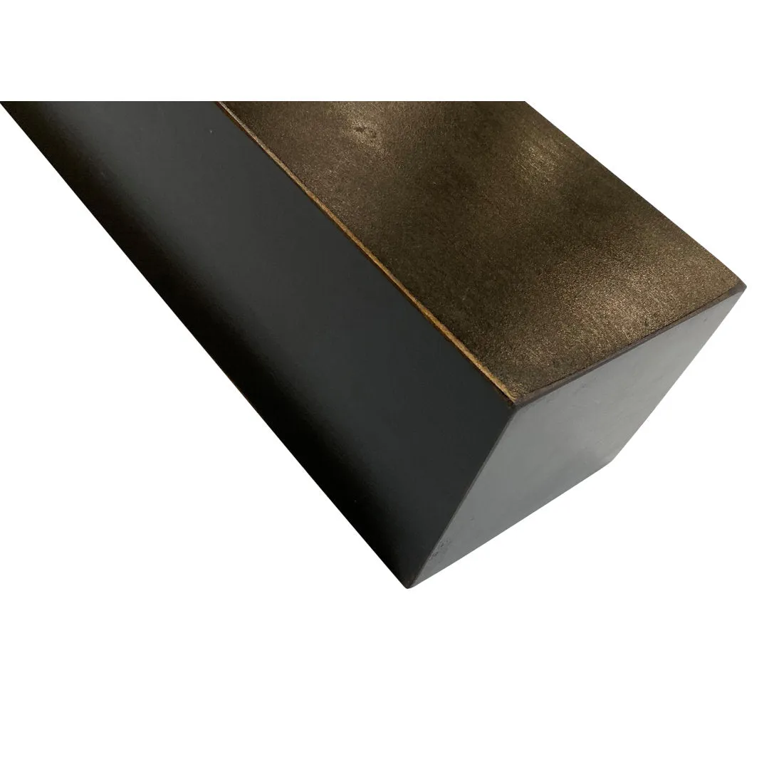 Cecilia Fireplace Shelf Mantel Millwood Pines Size (Depth x Front x Back): 6" D Shelf Length: 84", Finish: Distressed Black