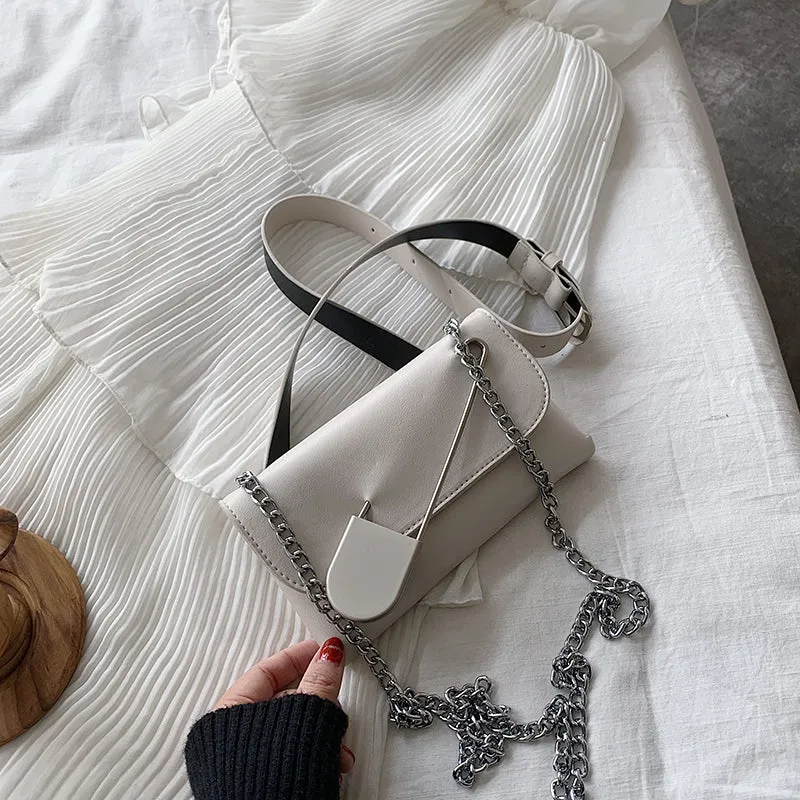 Chain crossbody bag shoulder chest bag waist bag