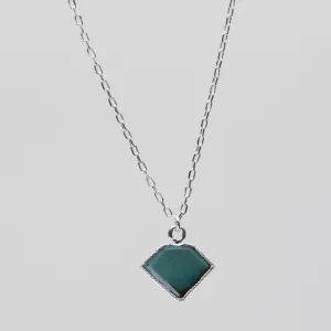 Chrysocolla Untethered Soul Necklace - Silver