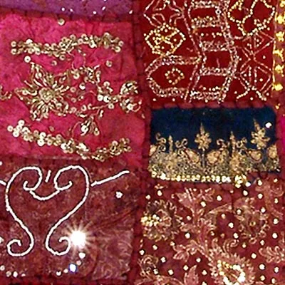 City at Night - Handmade Gujarati Wall Hanging