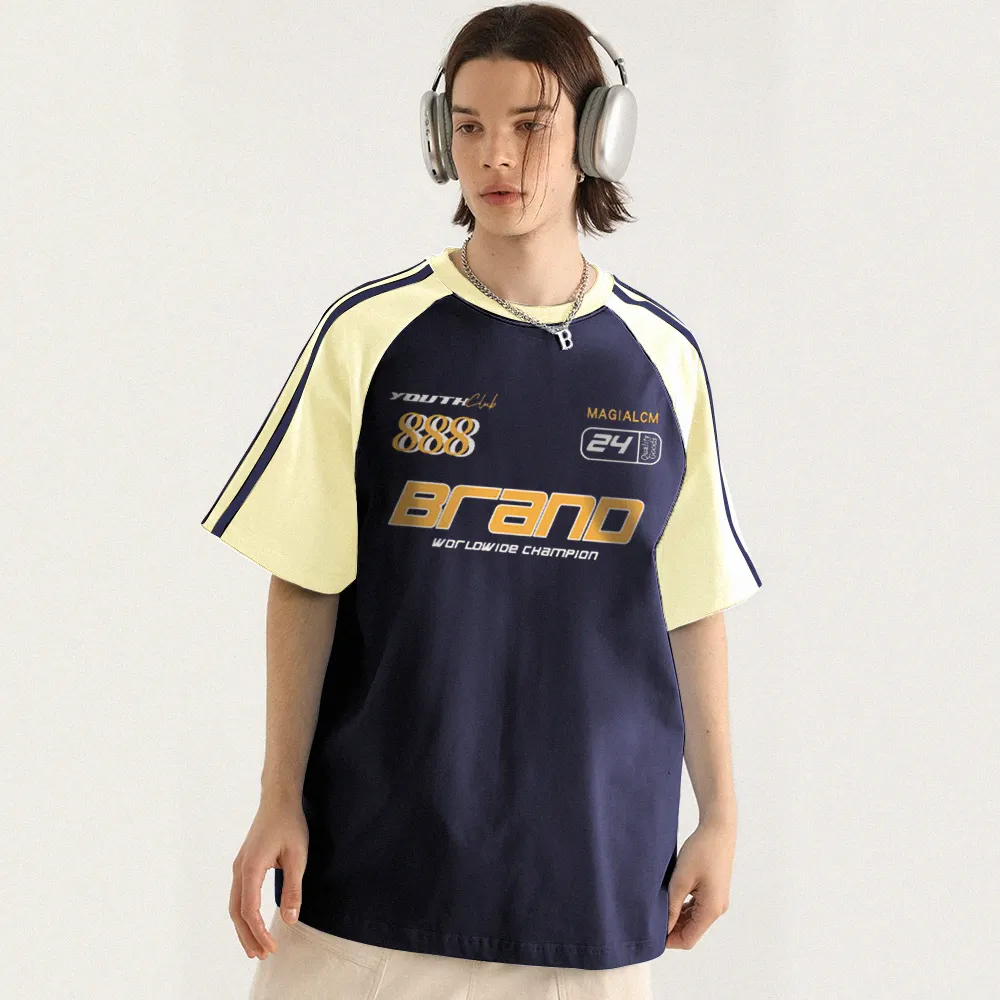 Classic Patchwork Raglan T-shirt