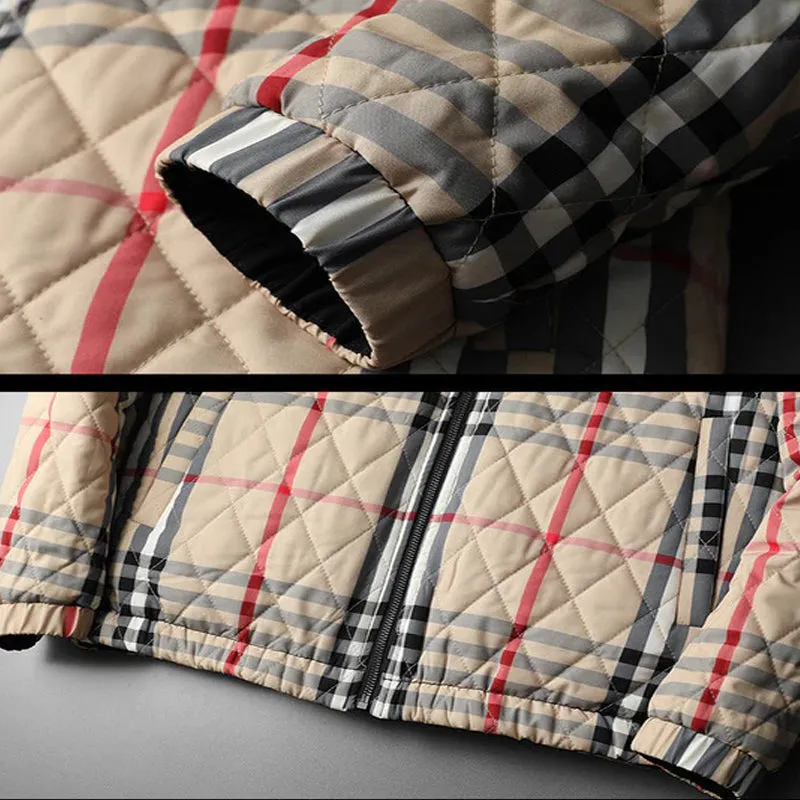 Classic Plaid Quilted Jacket