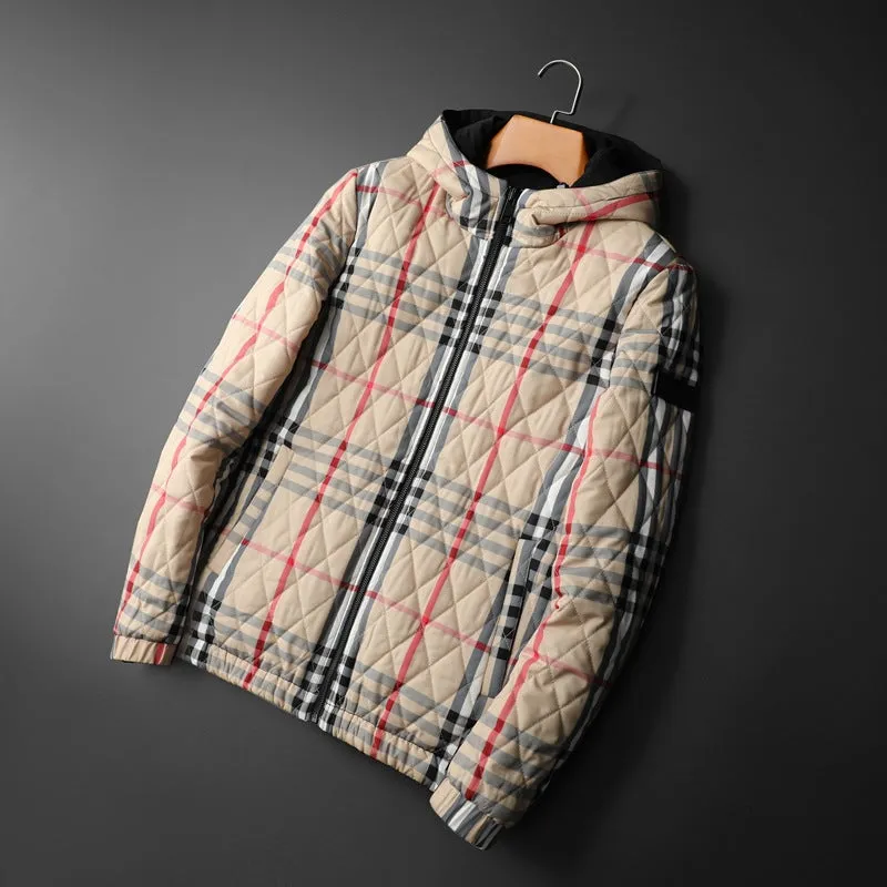 Classic Plaid Quilted Jacket
