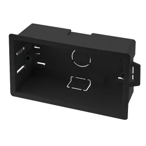Click WA107PBK 2 Gang 47mm Dry Lining Box - Black