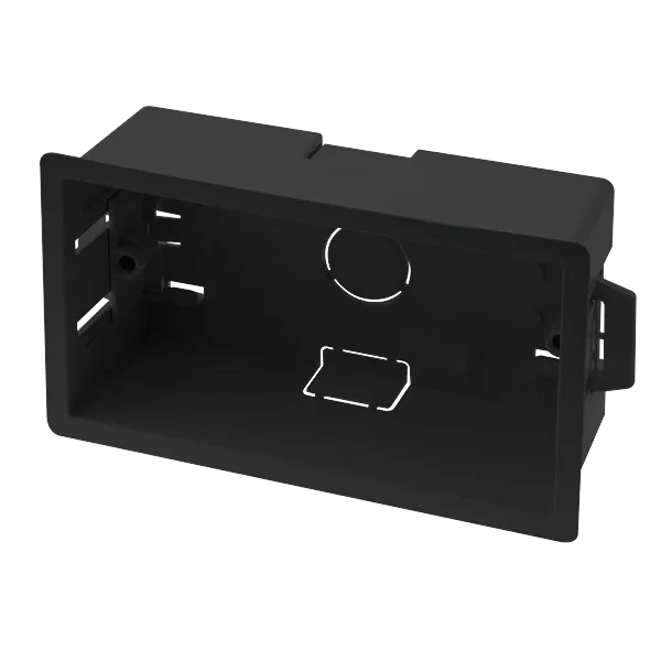 Click WA107PBK 2 Gang 47mm Dry Lining Box - Black