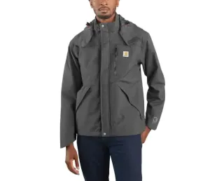 CLJ162-Med Reg-Gravel Carhartt Mens Shoreline StormDefender Jacket