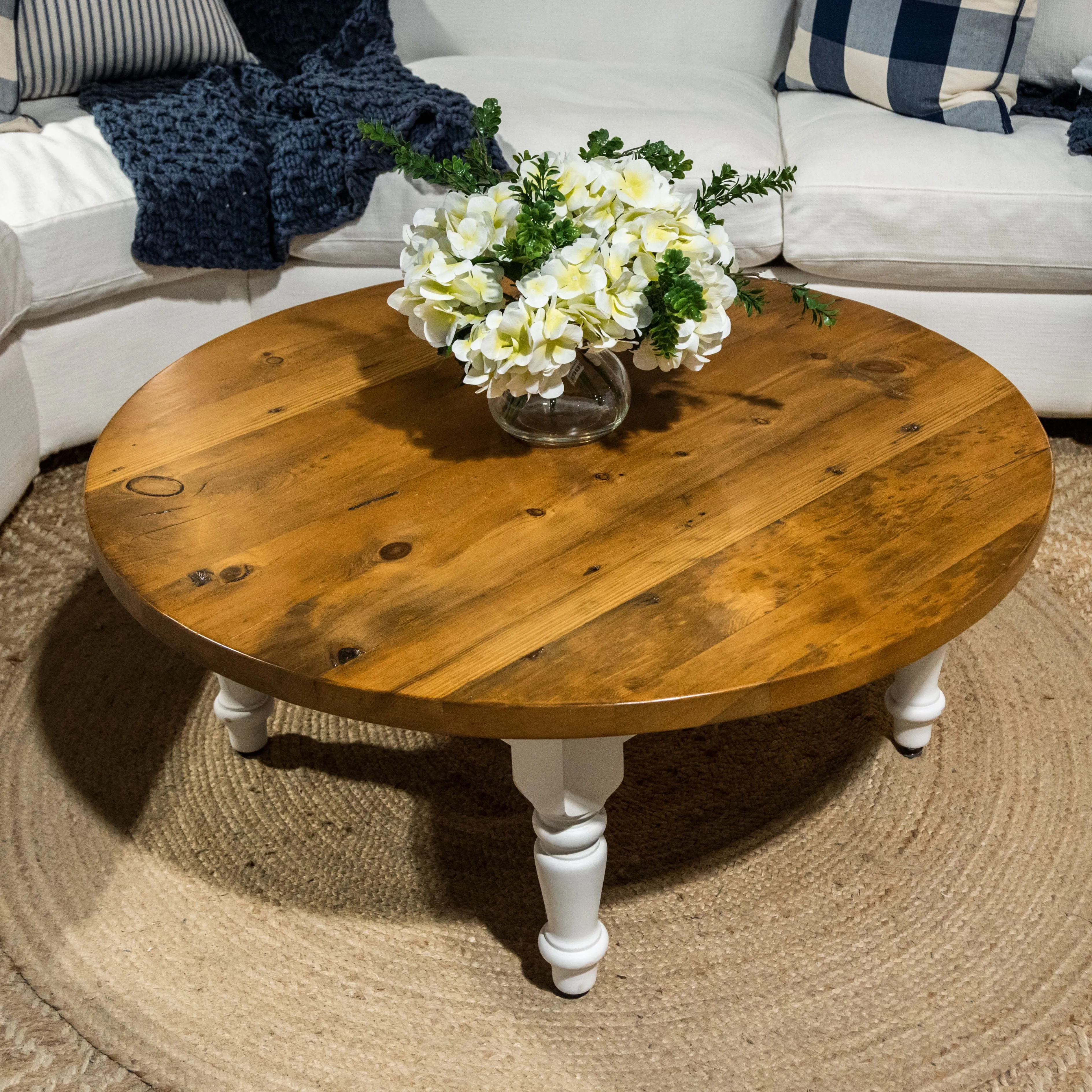 Coffee Table Round Turned Leg