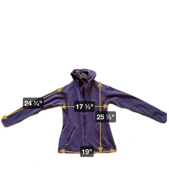 Columbia Sportswear Summit Rush Ridge Fleece Waffle Soft Hoodie Size Small