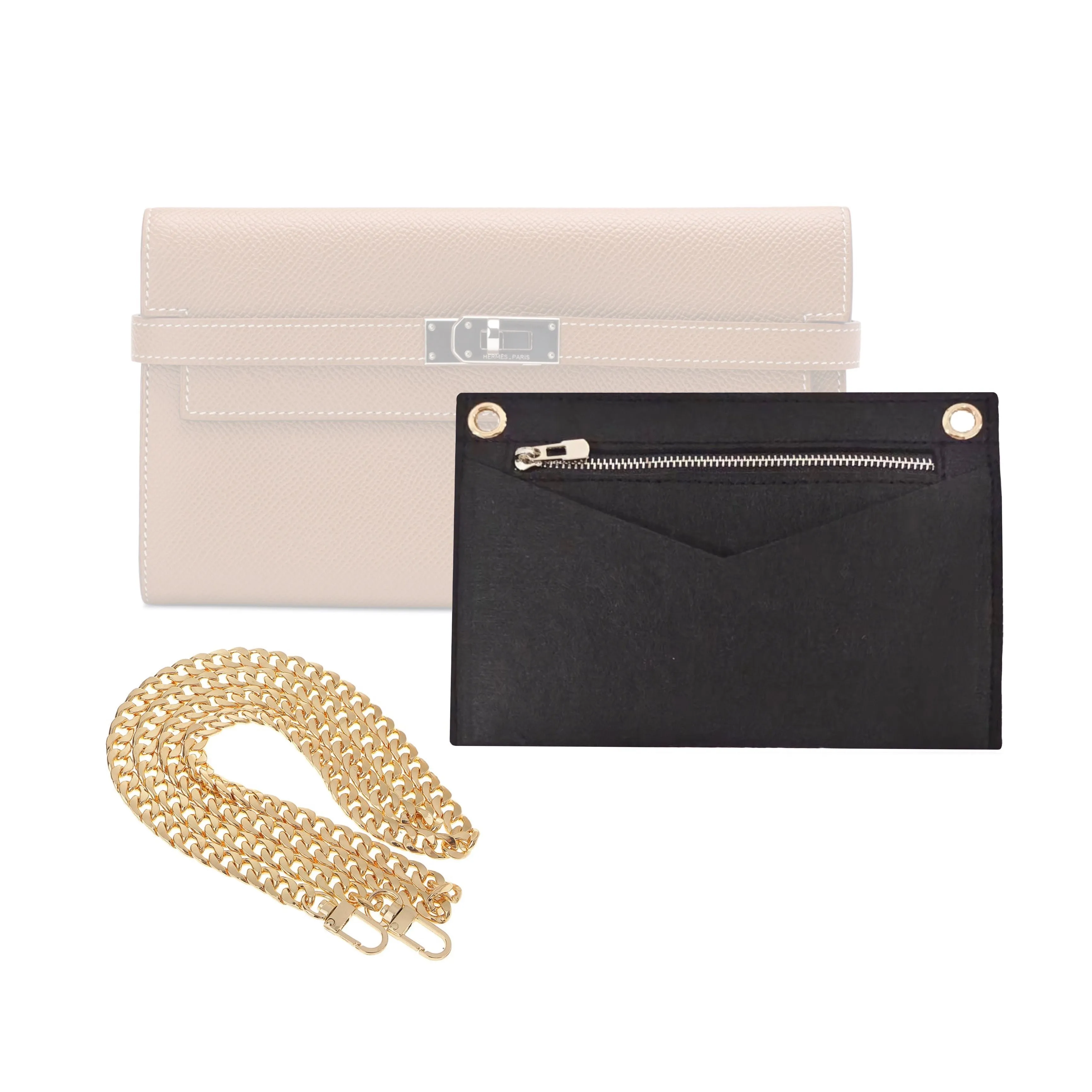 Conversion Kit for Kelly Clutch| Accessory for YSL Swing | Yves Saint Laurent Strap | clutch ysl | YSL Handbag Strap | Bag Insert Organizer | YSL Swing Strap | Luxury Bag Accessory | Bag Protector”