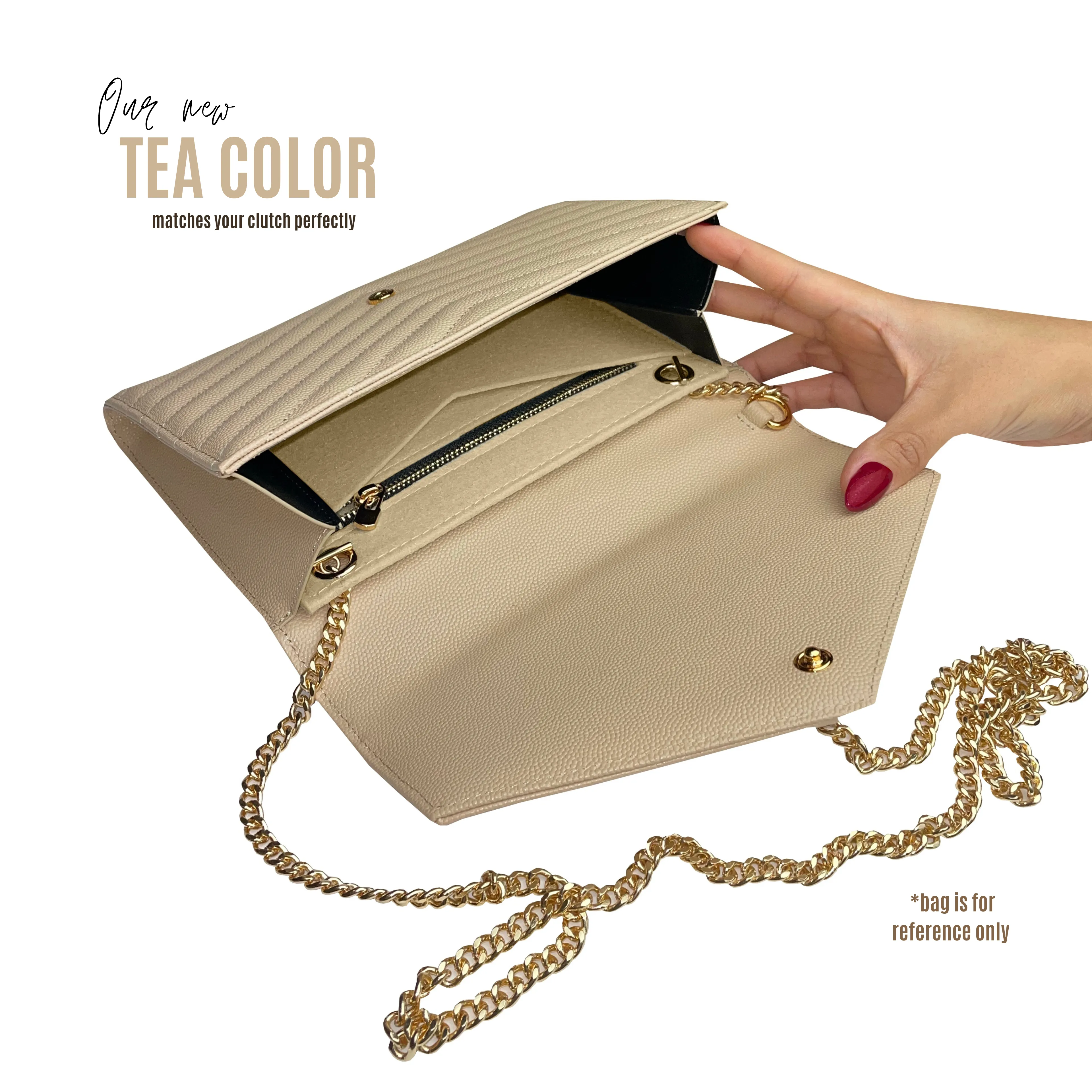 Conversion Kit for Monogram Clutch | Accessory for YSL Swing | clutch ysl | clutch ysl Purse Insert | Yves Saint Laurent Handbag Strap | Bag Insert Organizer | Yves Saint Laurent Swing Strap | Luxury Bag Accessory | Bag Protector”