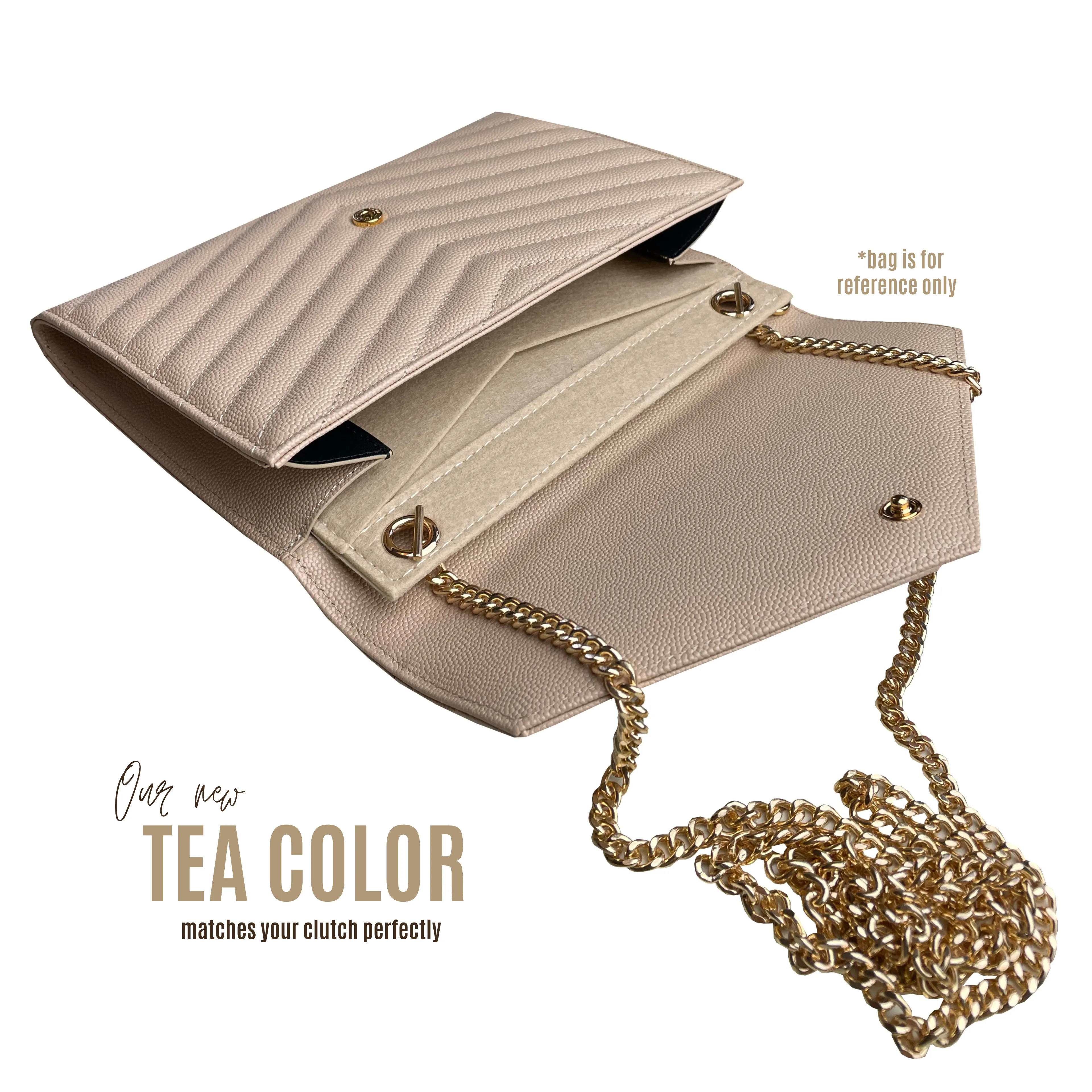 Conversion Kit for Monogram Clutch | Accessory for YSL Swing | Yves Saint Laurent Strap | Designer Purse Insert | YSL Handbag Strap | Bag Insert Organizer | YSL Swing Strap | Luxury Bag Accessory | Bag Protector”