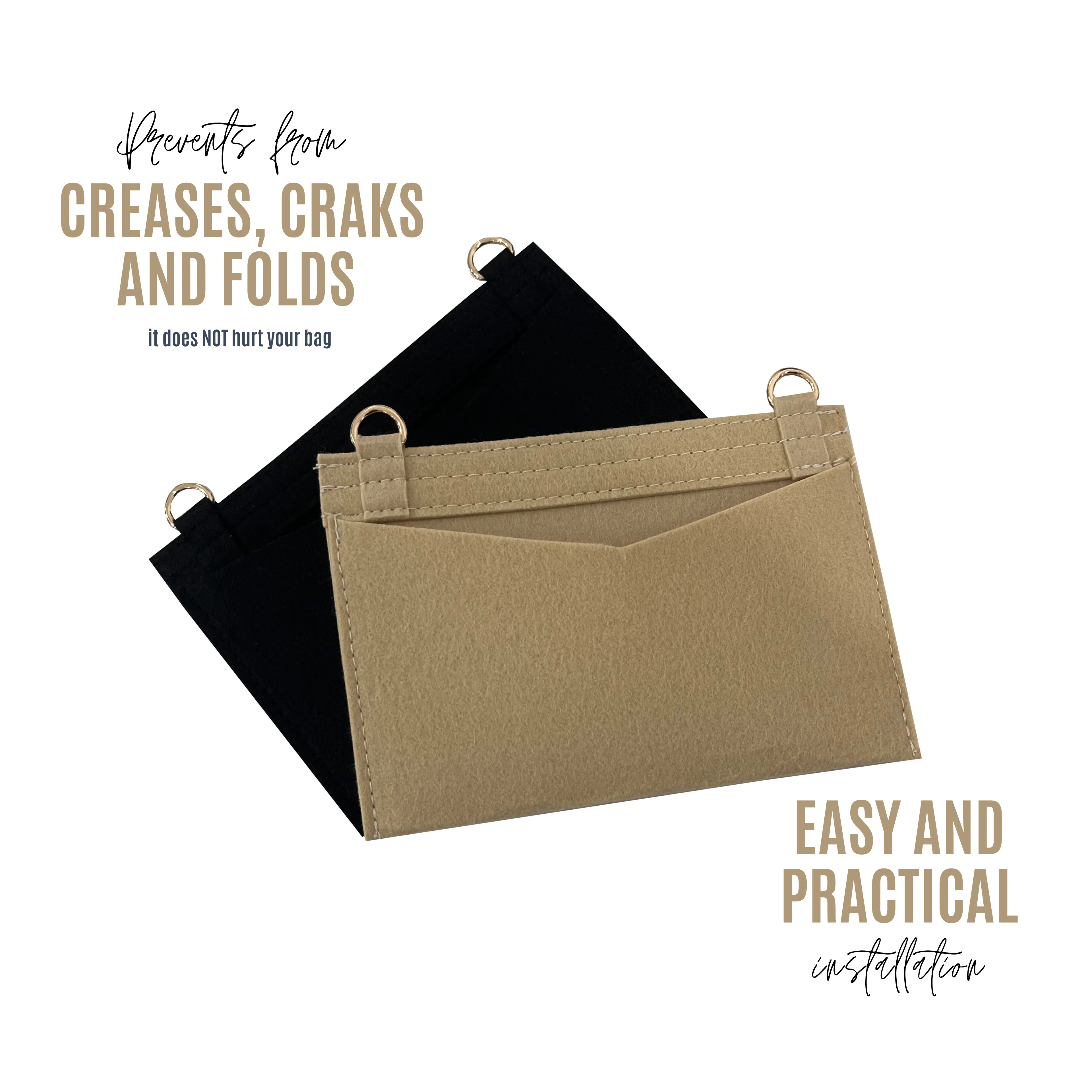 Conversion Kit for Monogram Clutch | Accessory for YSL Swing | Yves Saint Laurent Strap | Designer Purse Insert | YSL Handbag Strap | Bag Insert Organizer | YSL Swing Strap | Luxury Bag Accessory | Bag Protector”