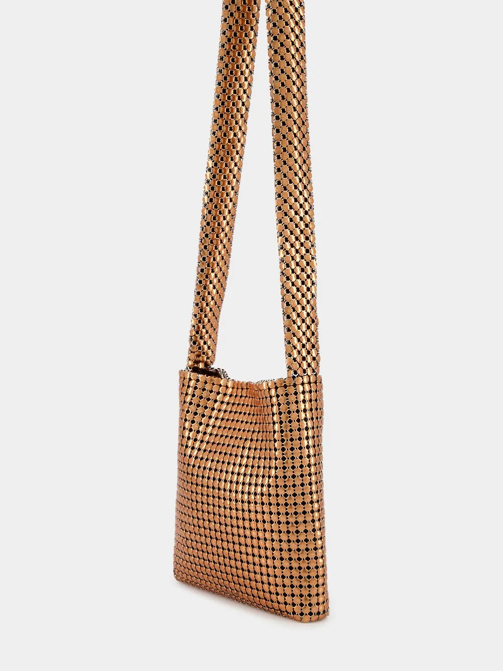 Copper Pixel Chainmail Bag