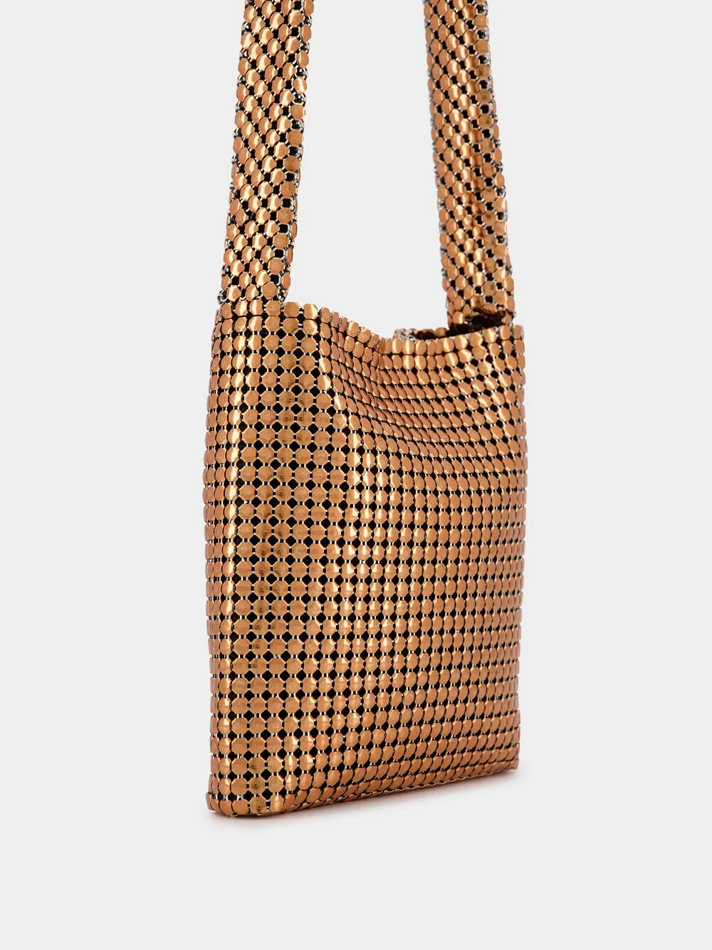 Copper Pixel Chainmail Bag